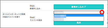 独自ドメインの追加