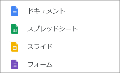 Googeドキュメント、スプレッドシート、スライドは、無料のオンラインアプリ